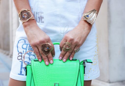 Milano Fashion Week 2026, ALTHEA handmade jewelry collection 2026 by Tina Kotsoni for Milano Fashion Week Street Style.