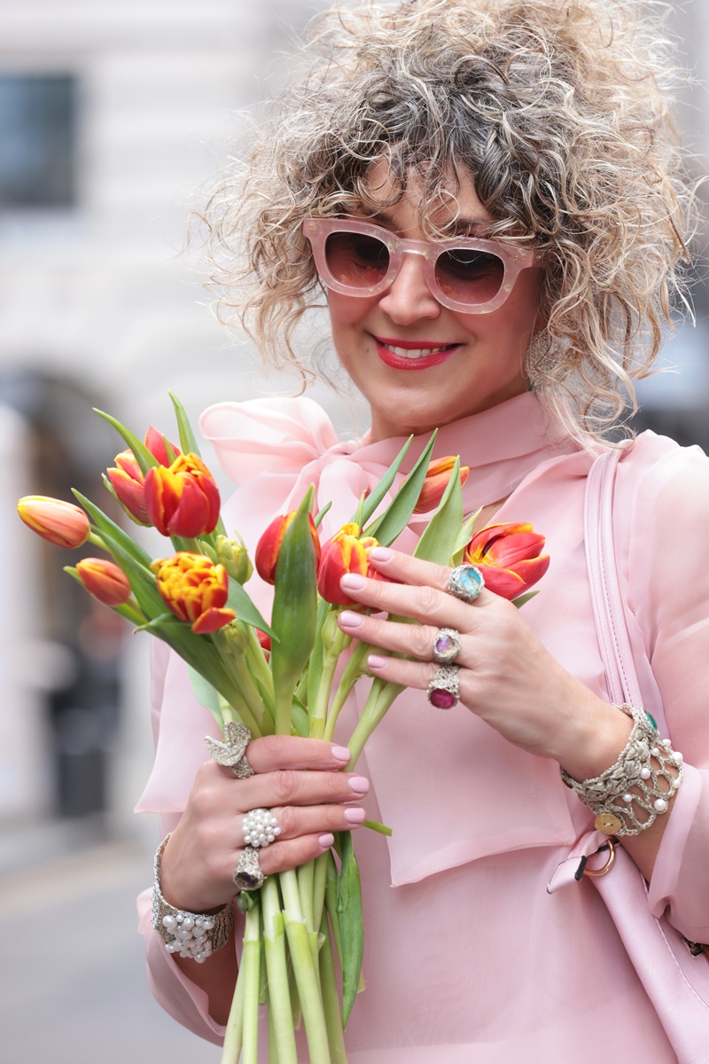Fashion Week Street Style, handmade rings by Vasso Galati, Milan Fashion Week Street Style 2026