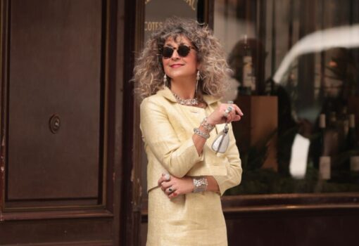 Street Fashion Paris Style, Vasso Galati Handmade Jewelry Collection 2026 at Paris Fashion Week 2026, Paris Fashion Week Street Style by Think-Feel-Discover.com.