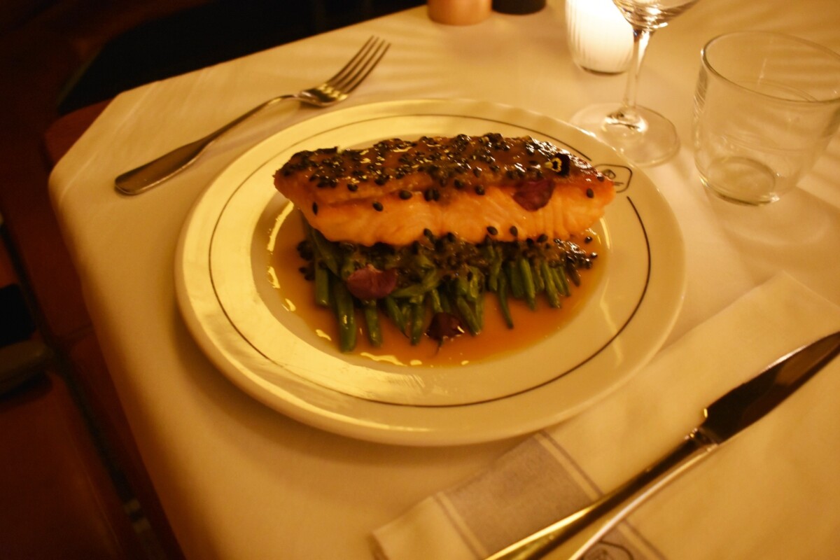 Mi0cuit saumon at Le Royal Vendome, Brasserie Chic at Place Vendome during the Paris Fashion Week 2026.