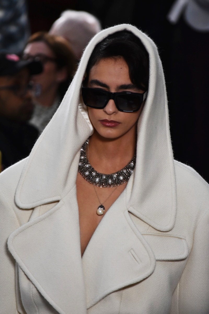 William Costelloe, Paul Costelloe Autumn/Winter 2026, oversized collars during London Fashion Week 2026 at Walford Hilton London.