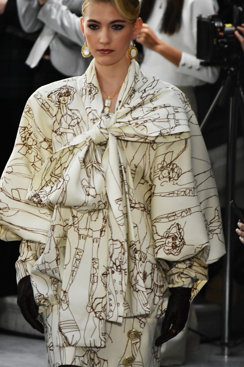 Last collaborative print design of William Costelloe with Paul Costelloe for Autumn/Winter 2026, London Fashion Week 2026 at Walford Hilton London.