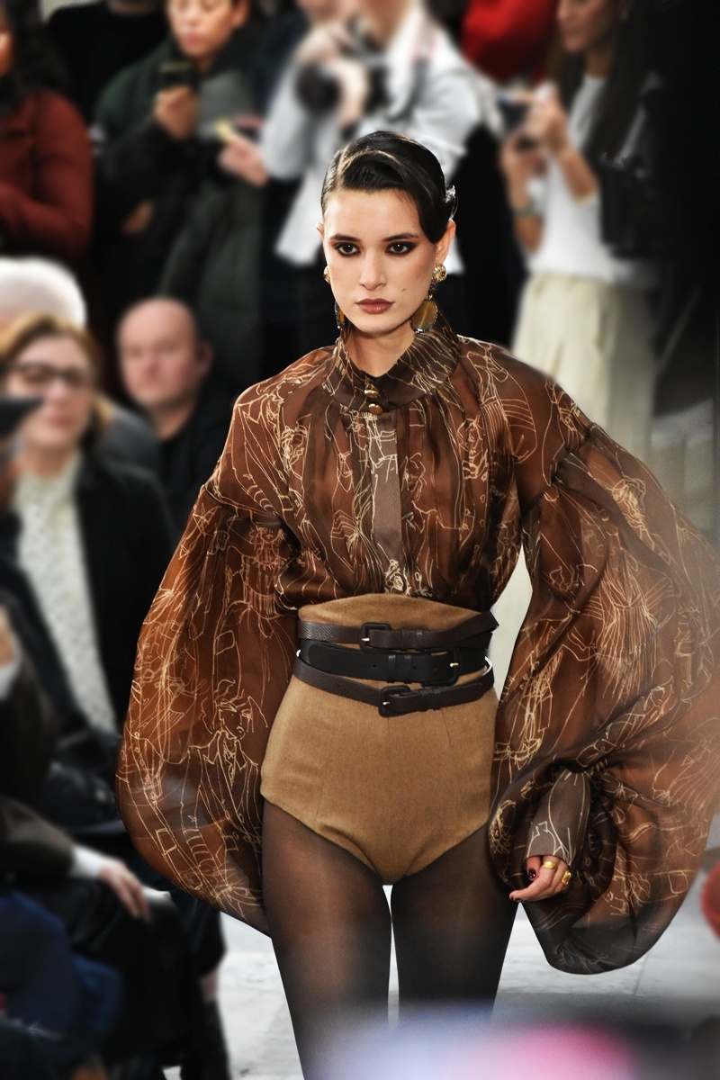  Paul Costelloe Autumn/Winter 2026 brown colours during London Fashion Week 2026 at Walford Hilton London.