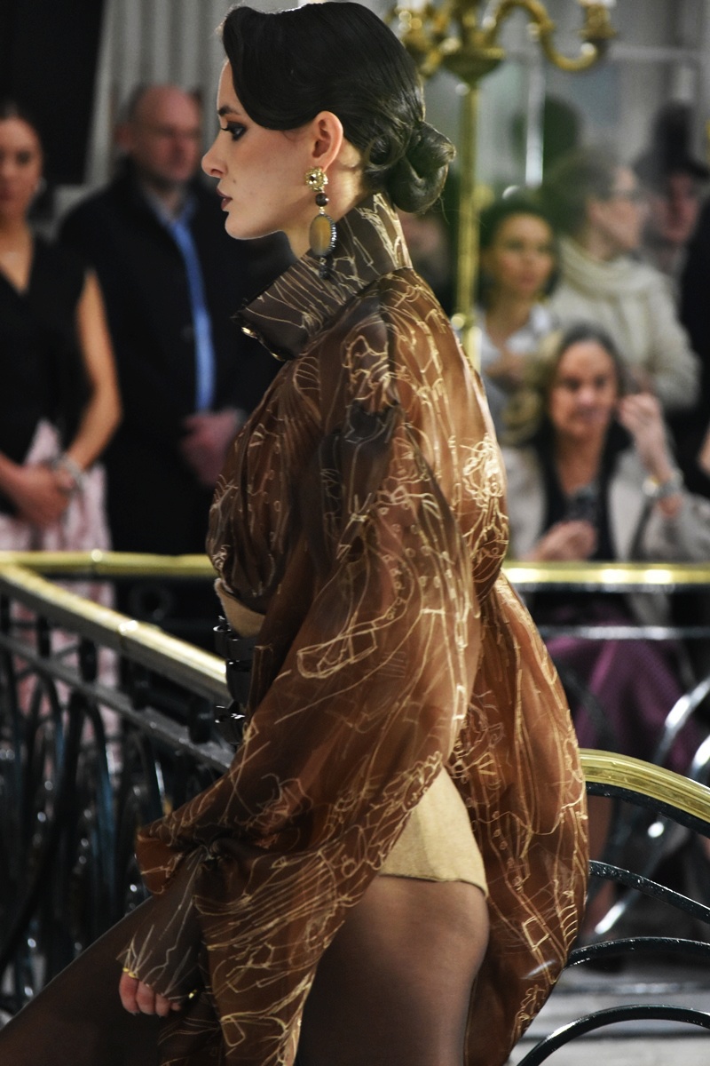 Paul Costelloe Autumn/Winter 2026 brown colors during London Fashion Week 2026 at Walford Hilton London.